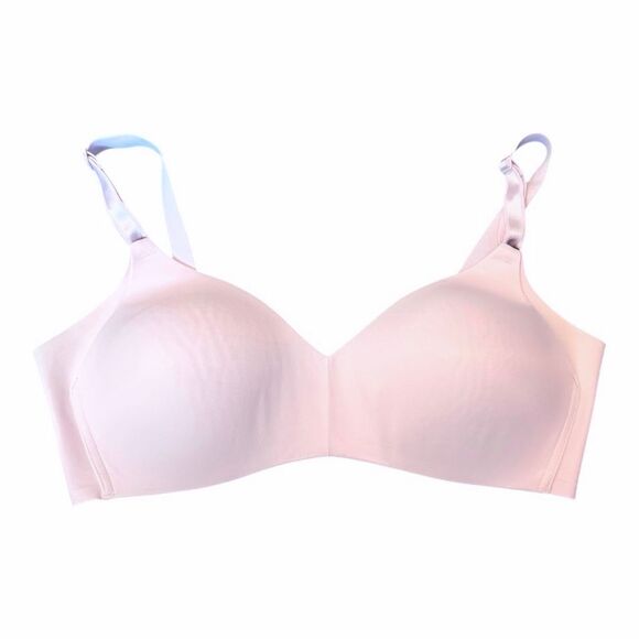 Warners No Side Effects Wire-Free T-Shirt Bra 36D Pale Pink - Picture 2 of 7